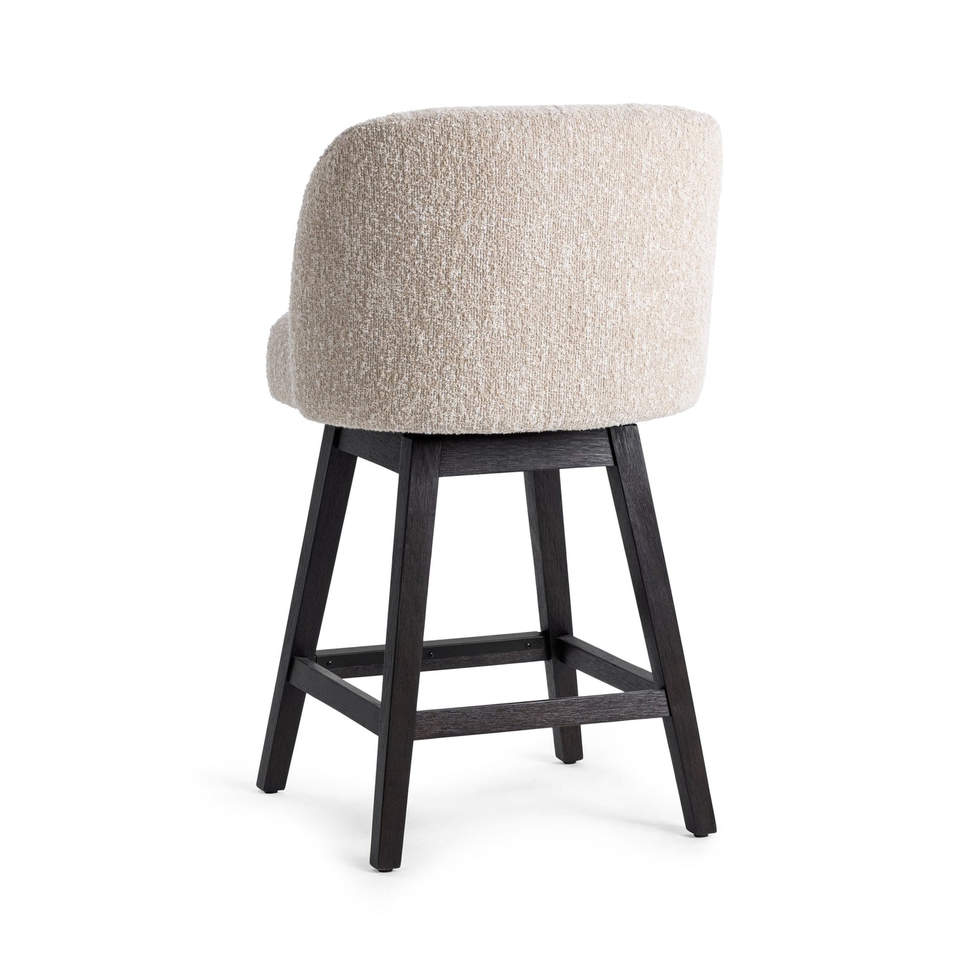 Sandy Cream 100% Polyester Bar & Counter Stool Della Counter Stool Collection