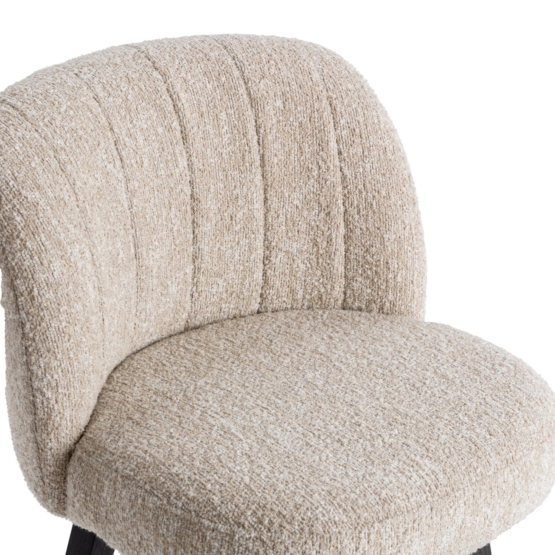 Sandy Cream 100% Polyester Bar & Counter Stool Della Counter Stool Collection