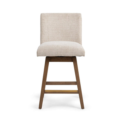 Vanilla Oat 100% Polyester Bar & Counter Stool Ava Swivel Counter Stool Collection