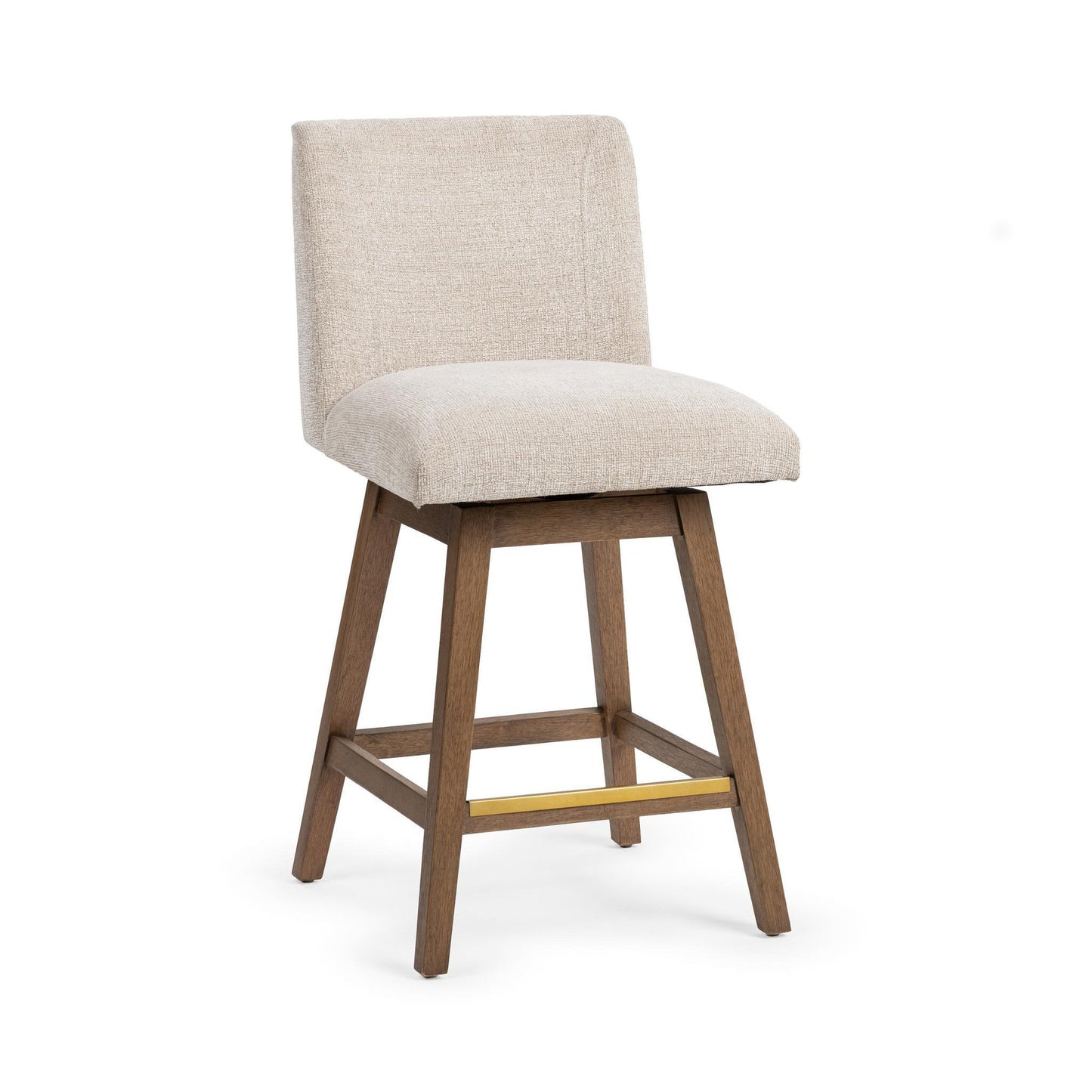 Vanilla Oat 100% Polyester Bar & Counter Stool Ava Swivel Counter Stool Collection