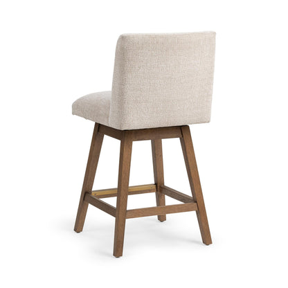 Vanilla Oat 100% Polyester Bar & Counter Stool Ava Swivel Counter Stool Collection