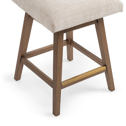 Vanilla Oat 100% Polyester Bar & Counter Stool Ava Swivel Counter Stool Collection