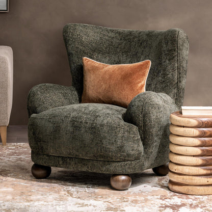 Winter Fir 100% Polyester Accent Chair Penelope Accent Chair Collection