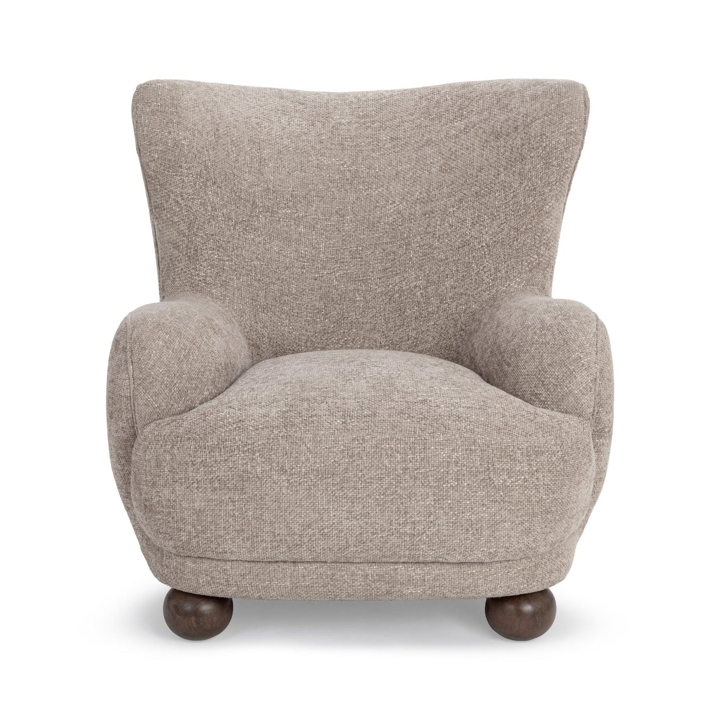 Mushroom Taupe 100% Polyester Accent Chair Penelope Accent Chair Collection