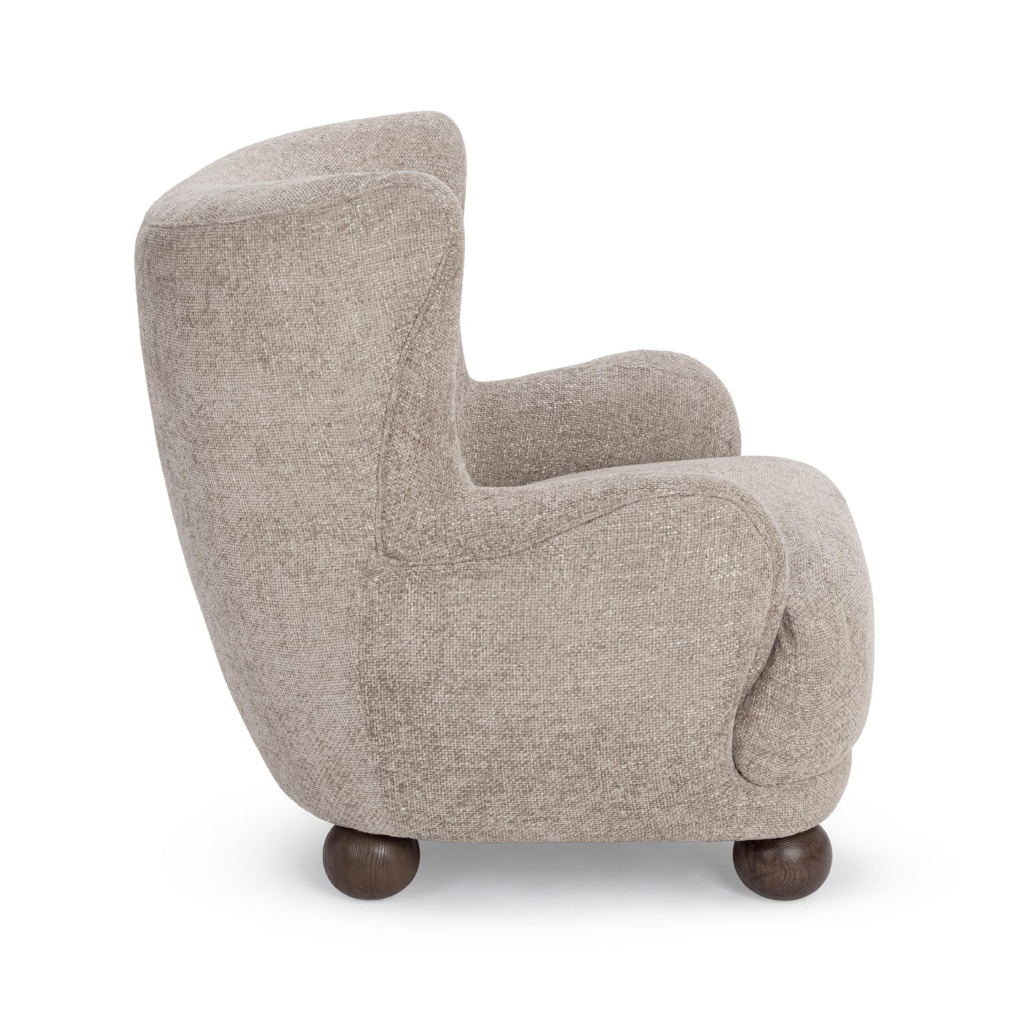 Mushroom Taupe 100% Polyester Accent Chair Penelope Accent Chair Collection