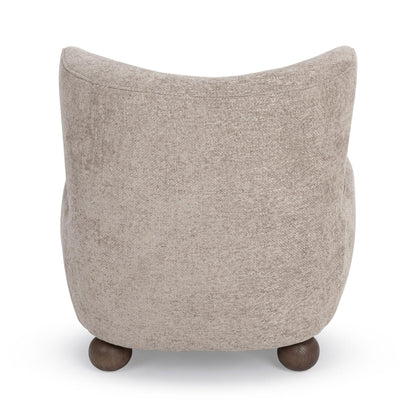 Mushroom Taupe 100% Polyester Accent Chair Penelope Accent Chair Collection