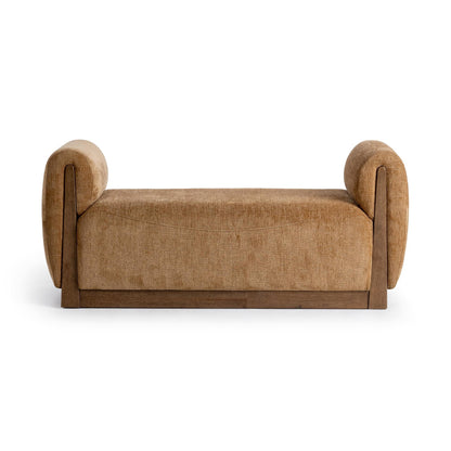 Spiced Amber 100% Polyester Accent Benche Soraya Accent Bench Collection