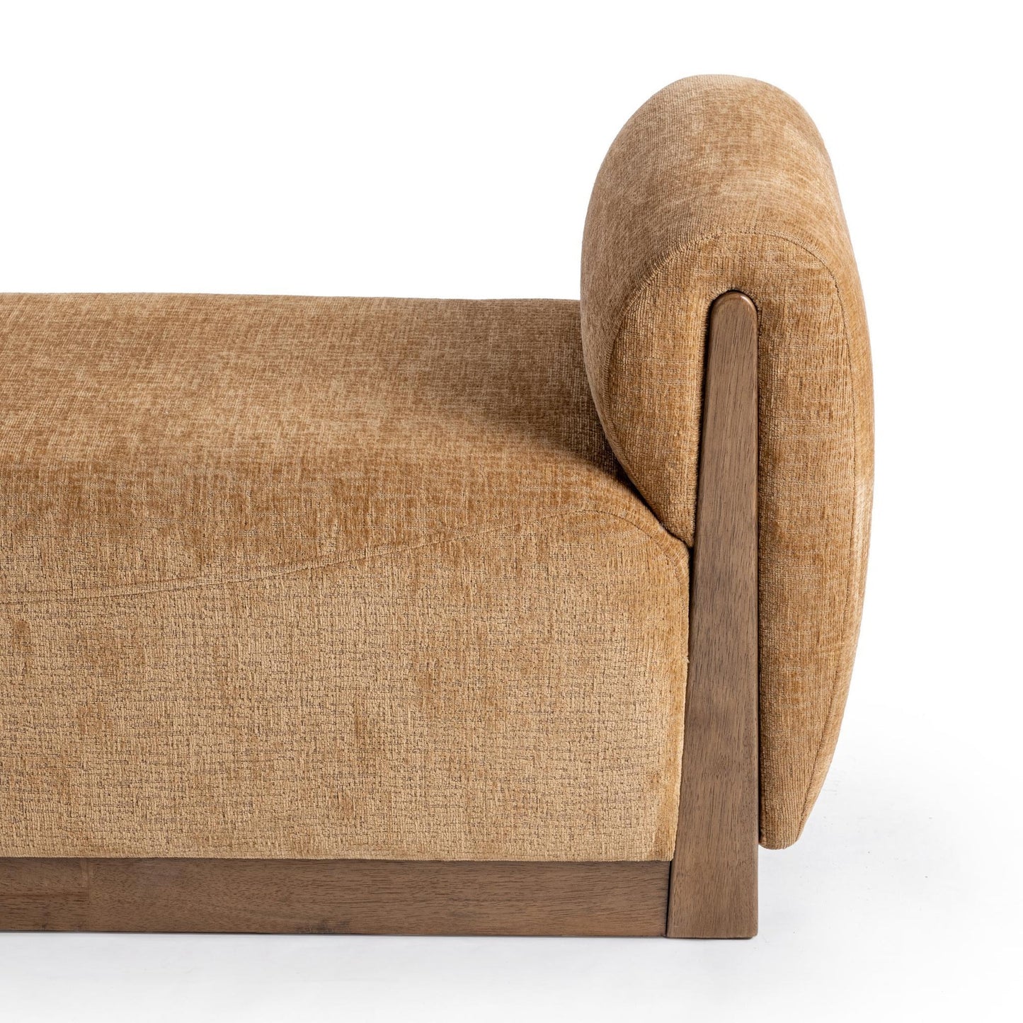 Spiced Amber 100% Polyester Accent Benche Soraya Accent Bench Collection