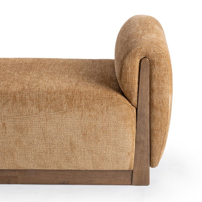 Spiced Amber 100% Polyester Accent Benche Soraya Accent Bench Collection