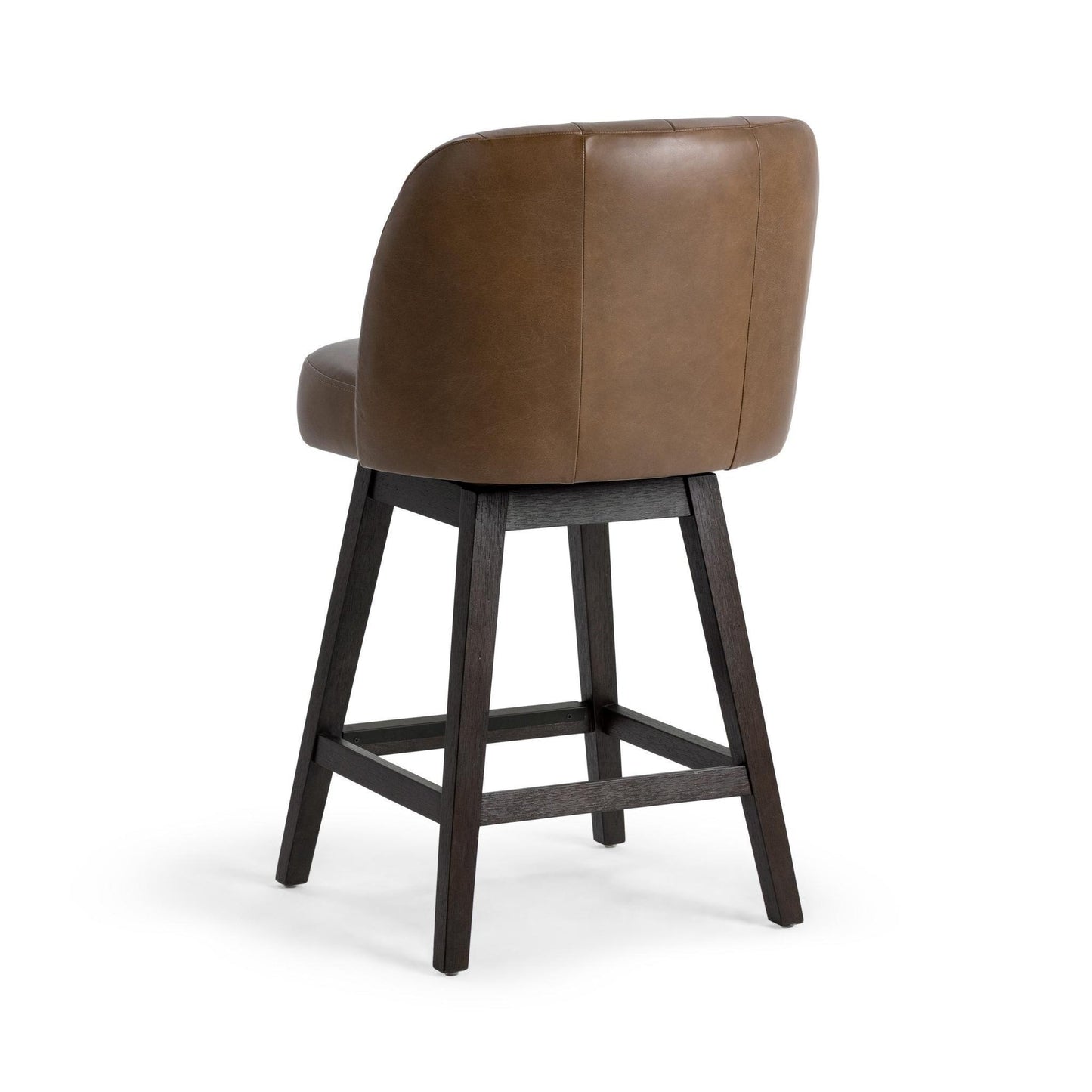 Camel 100% Top Grain Leather Bar & Counter Stool Della Counter Stool Collection