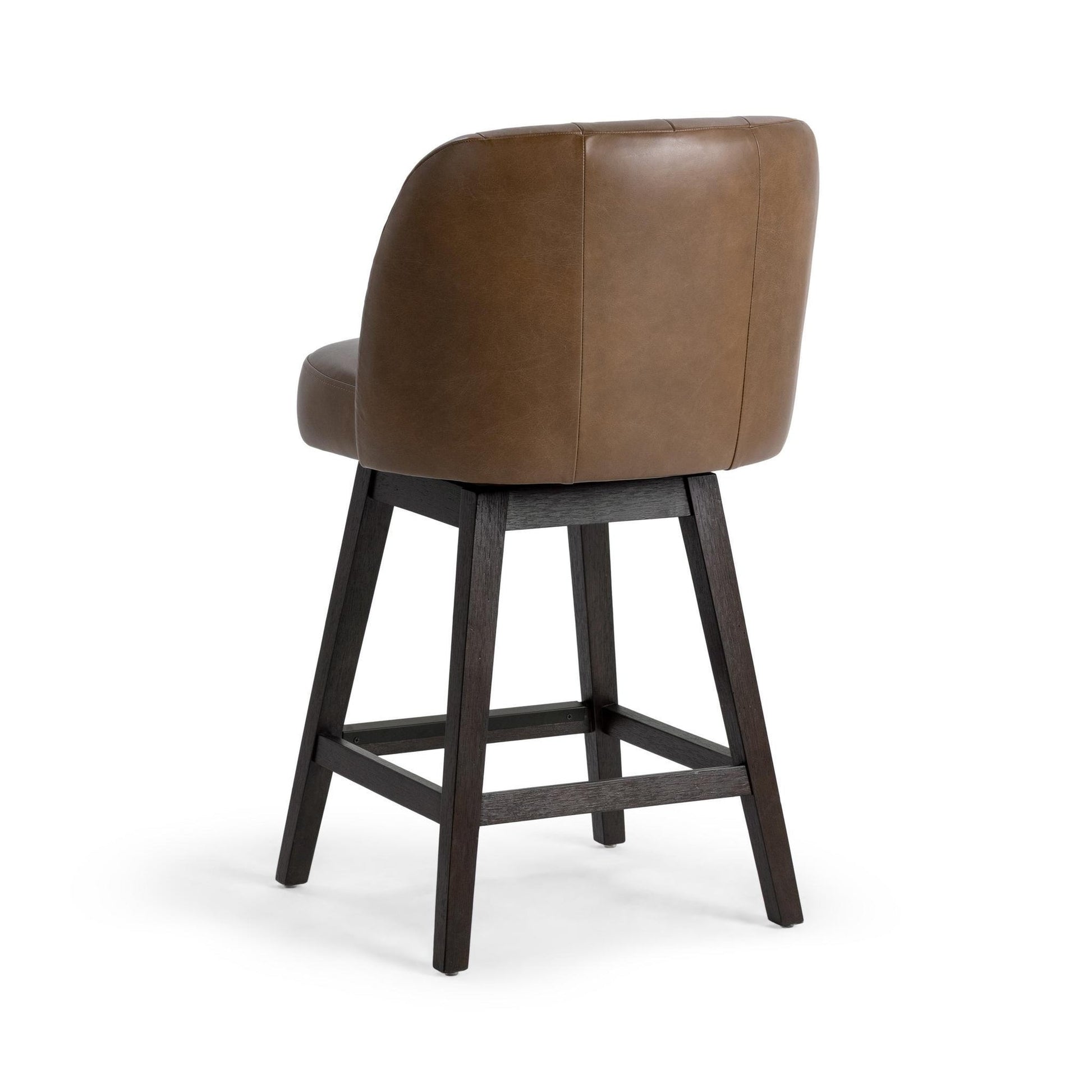 Camel 100% Top Grain Leather Bar & Counter Stool Della Counter Stool Collection