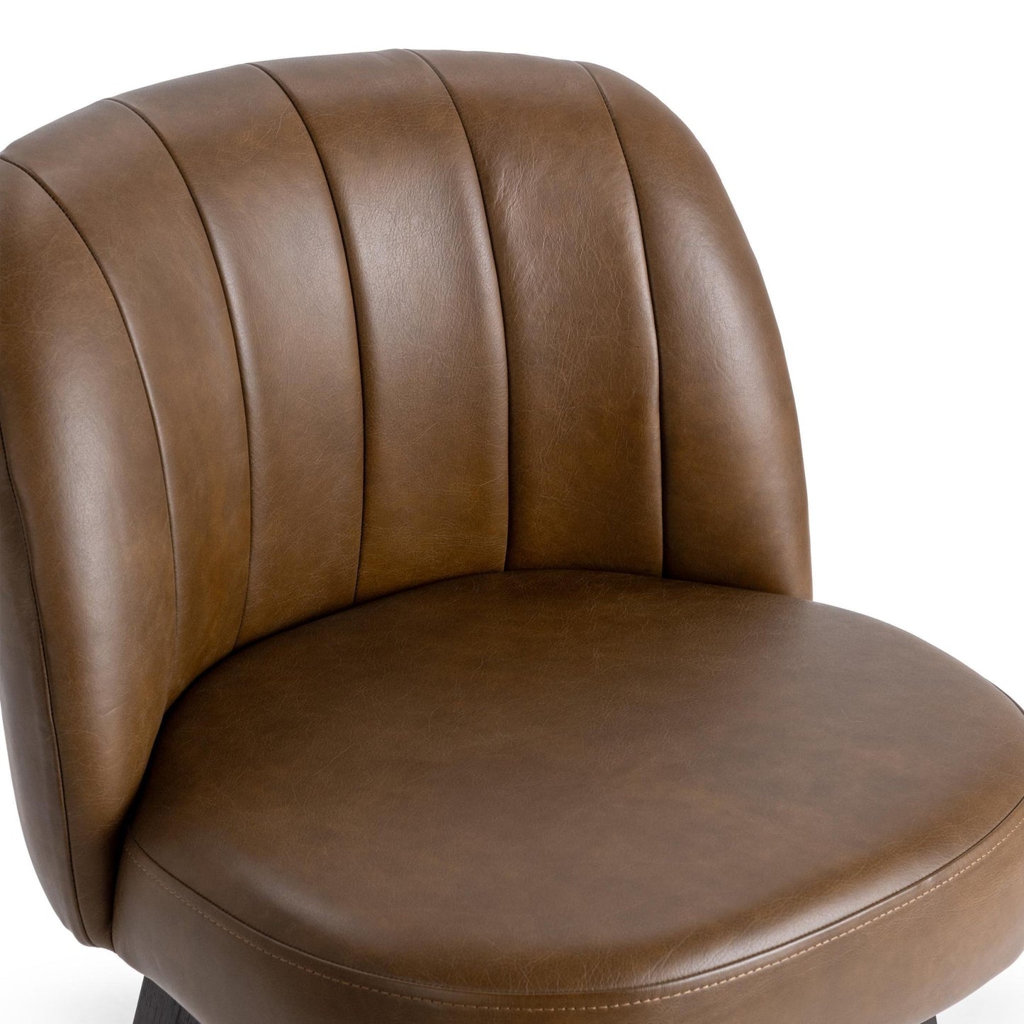 Camel 100% Top Grain Leather Bar & Counter Stool Della Counter Stool Collection