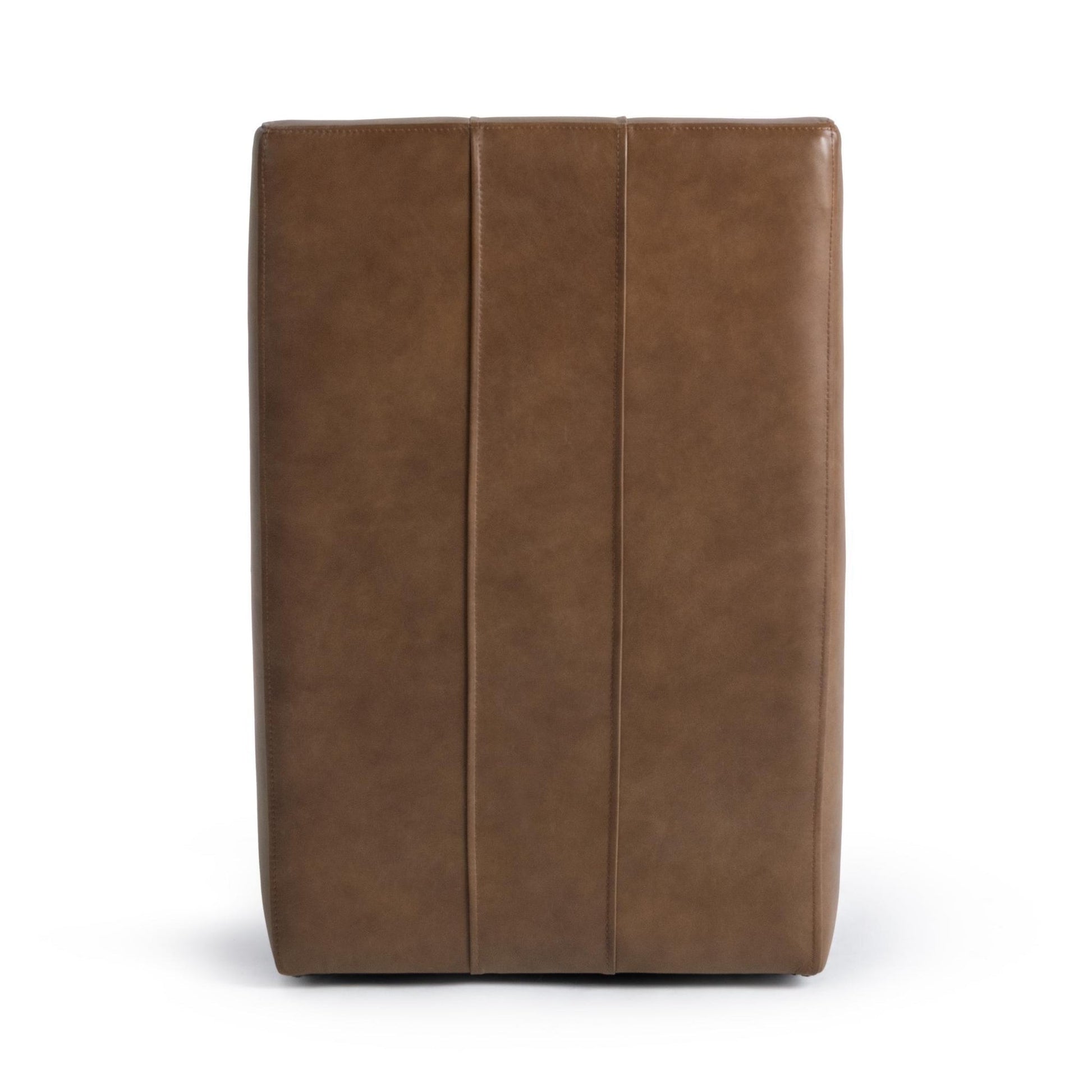 Rich Cocoa Top Grain Leather Dining Chair Carsen Dining Chair Collection