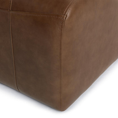 Rich Cocoa Top Grain Leather Dining Chair Carsen Dining Chair Collection