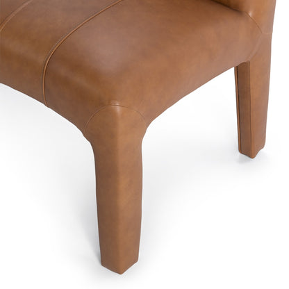 Tan Top Grain Leather Dining Chair Liliana Dining Chair Collection