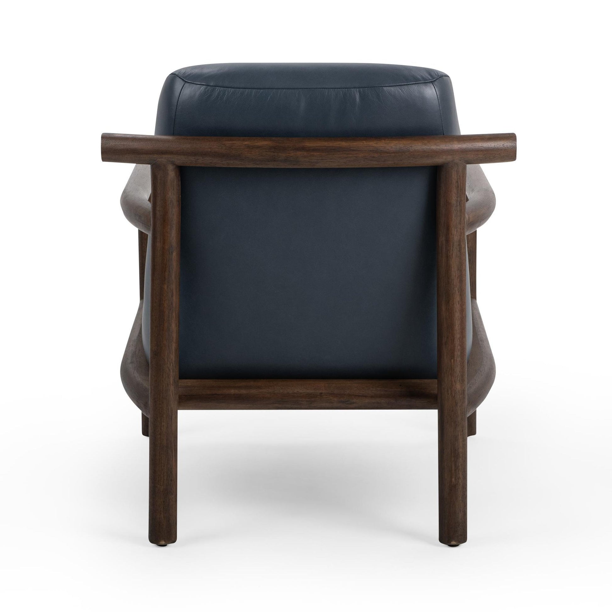 Mystic Blue Top Grain Leather Accent Chair Azoria Accent Chair Collection