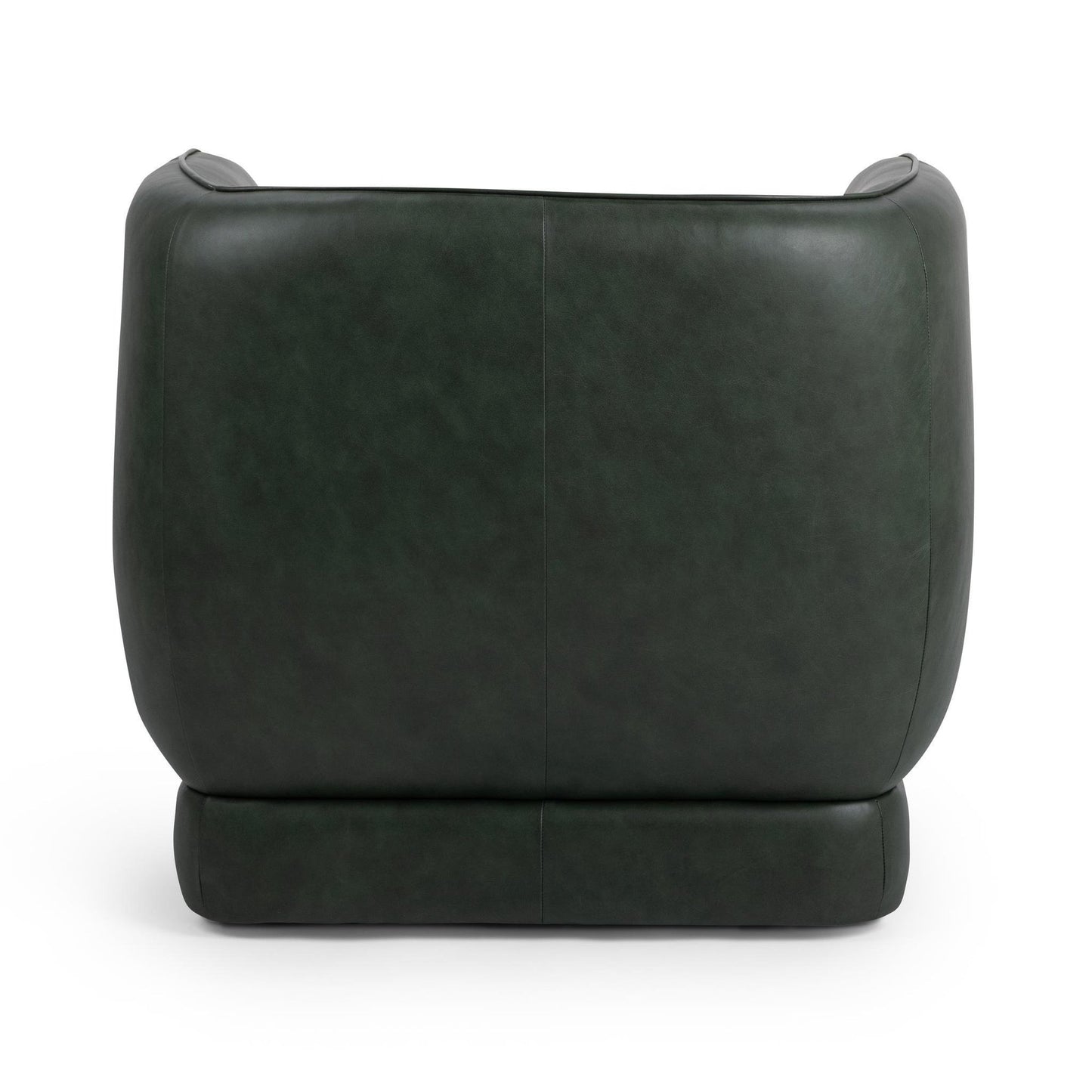 Hunter Green Top Grain Leather Accent Chair Rinner Accent Chair Collection