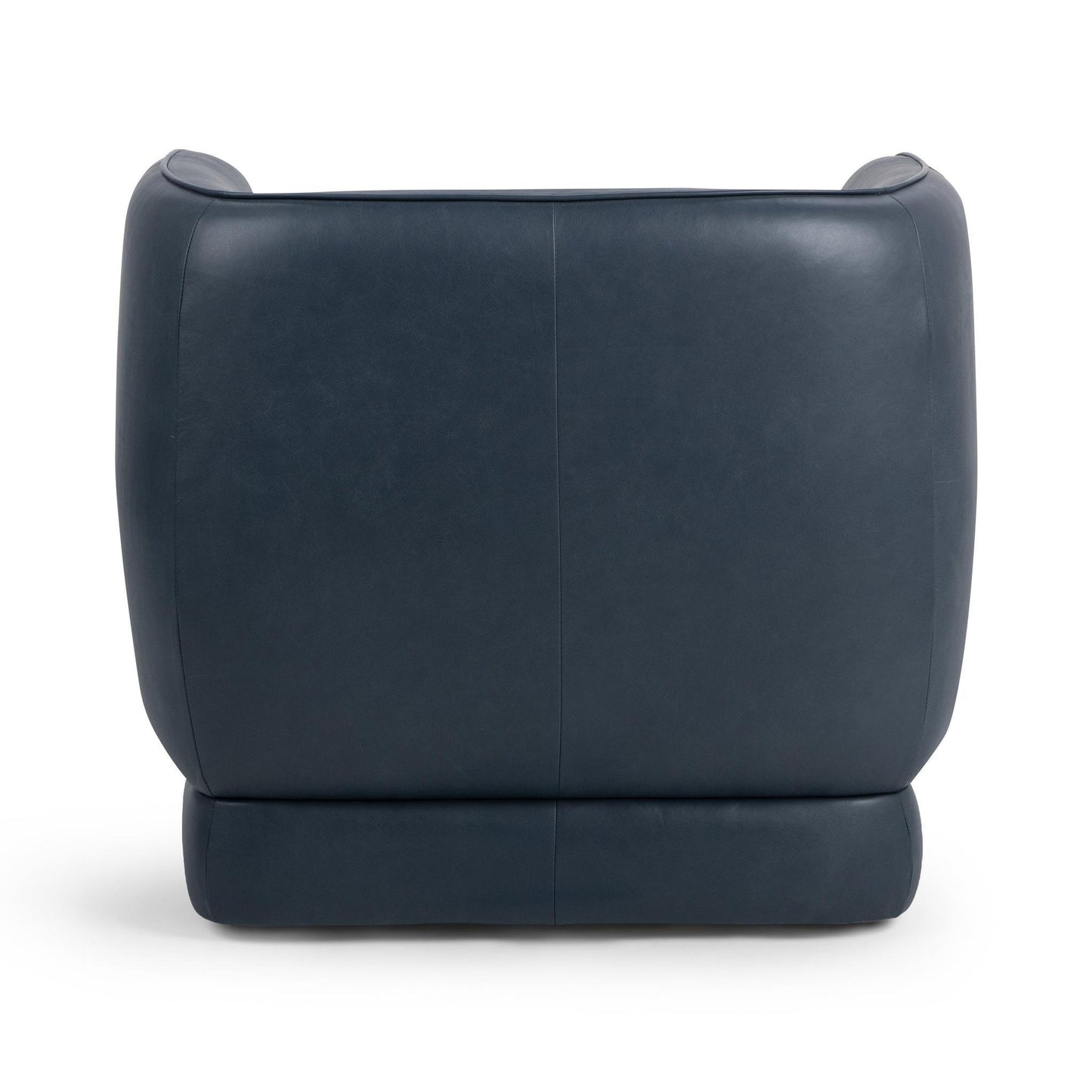 Mystic Blue Top Grain Leather Accent Chair Rinner Accent Chair Collection