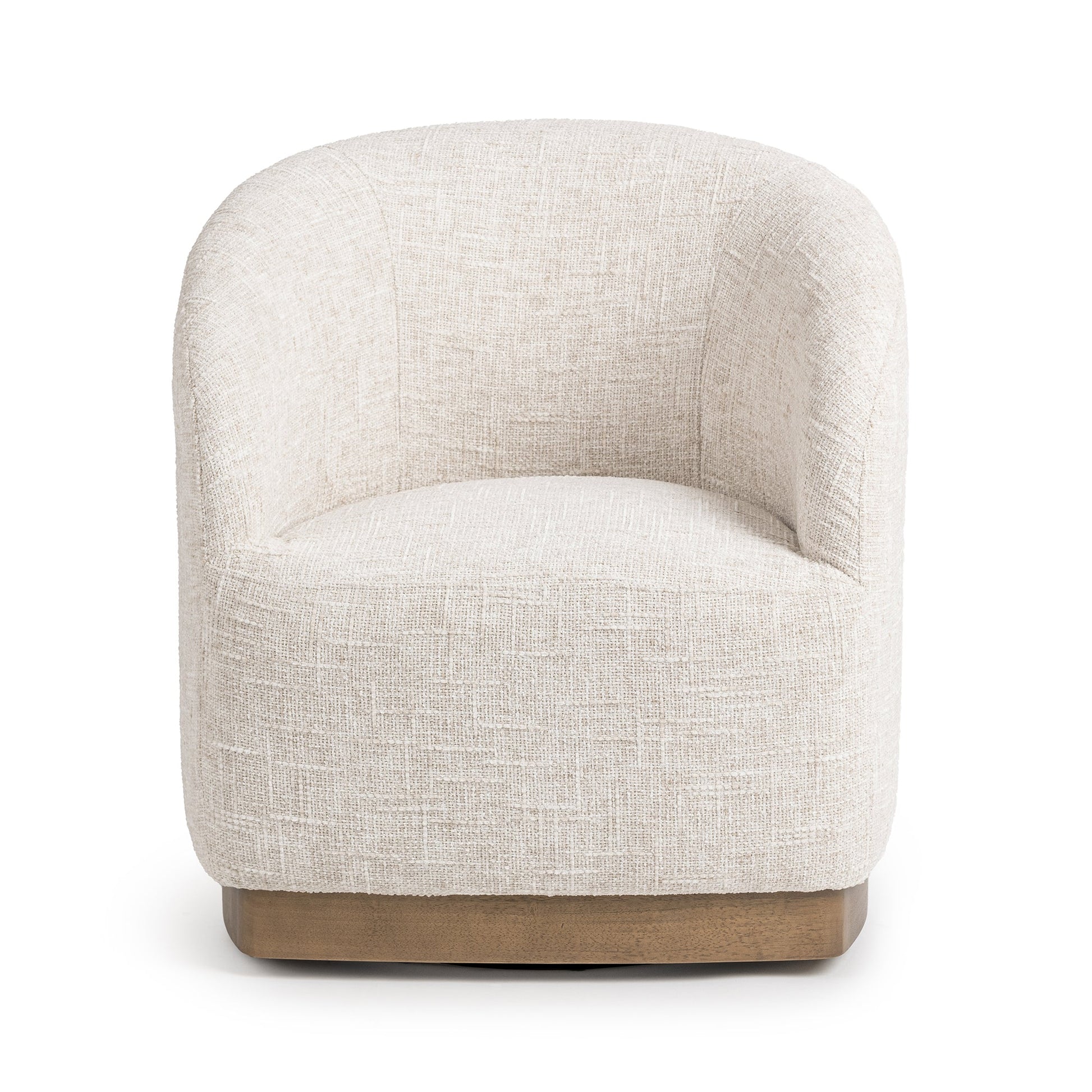 Toasted Linen 100% Polyester Accent Chair Diah Swivel Accent Chair Collection