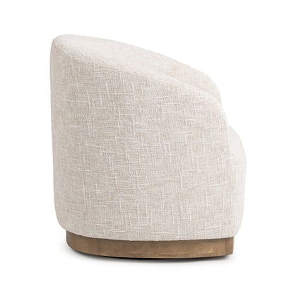 Diah Swivel Accent Chair Toasted Linen