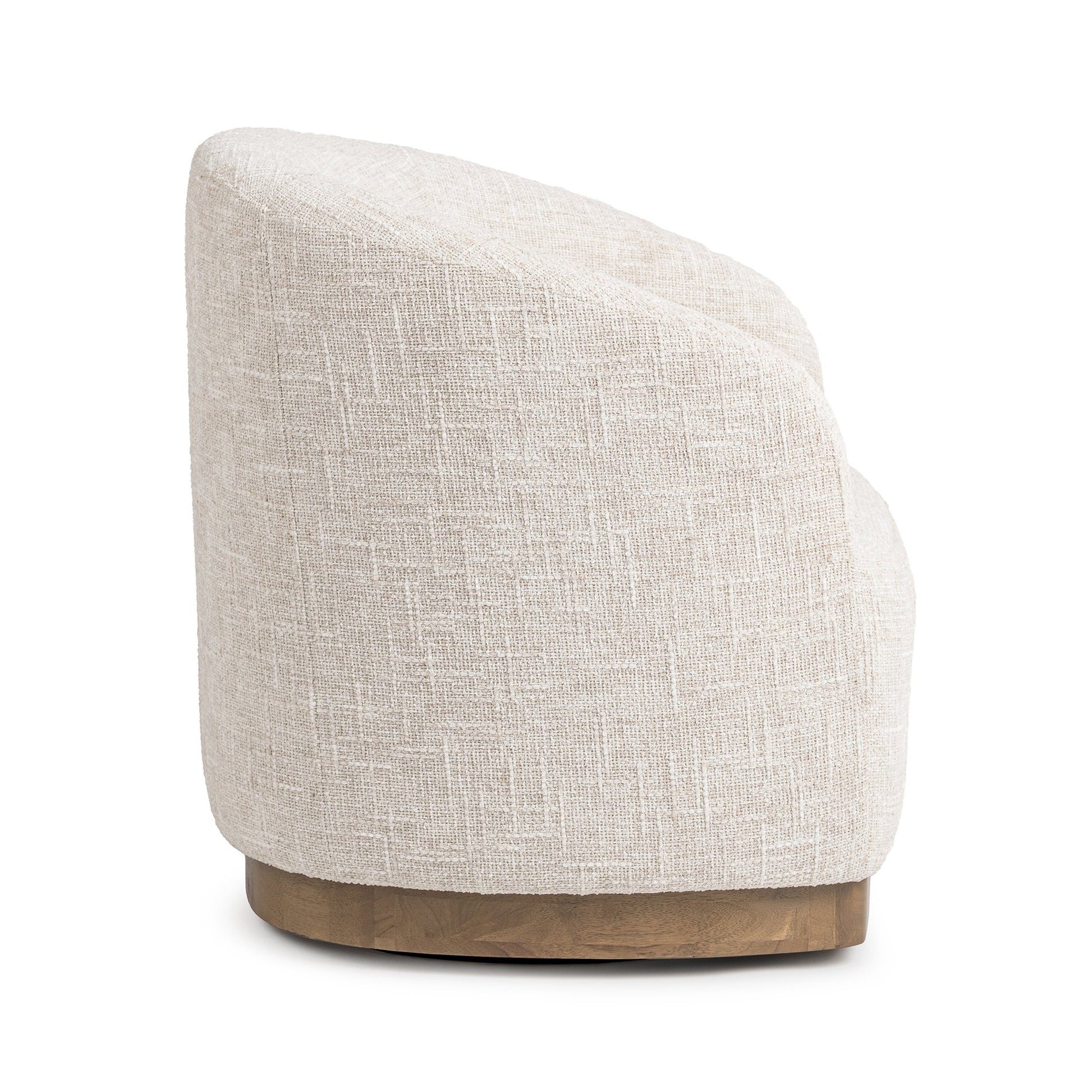 Toasted Linen 100% Polyester Accent Chair Diah Swivel Accent Chair Collection
