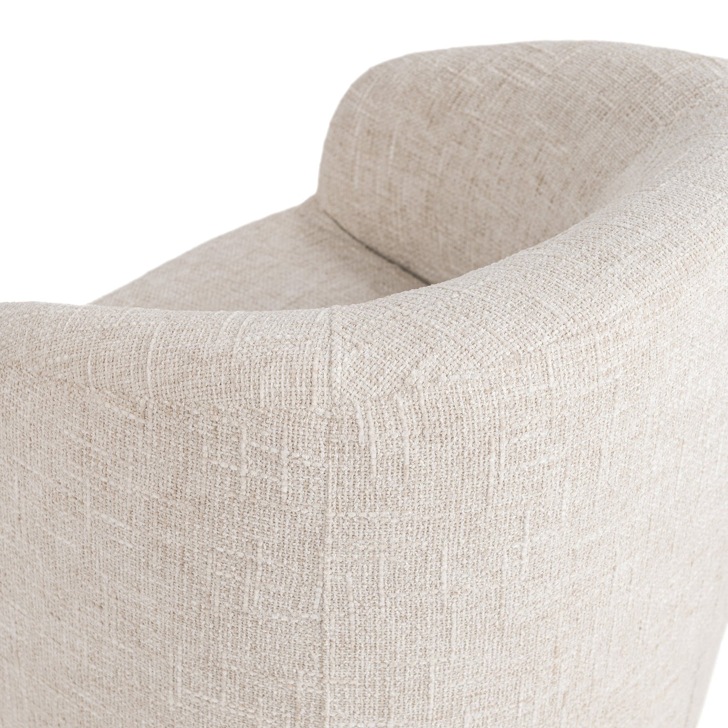 Diah Swivel Accent Chair Toasted Linen