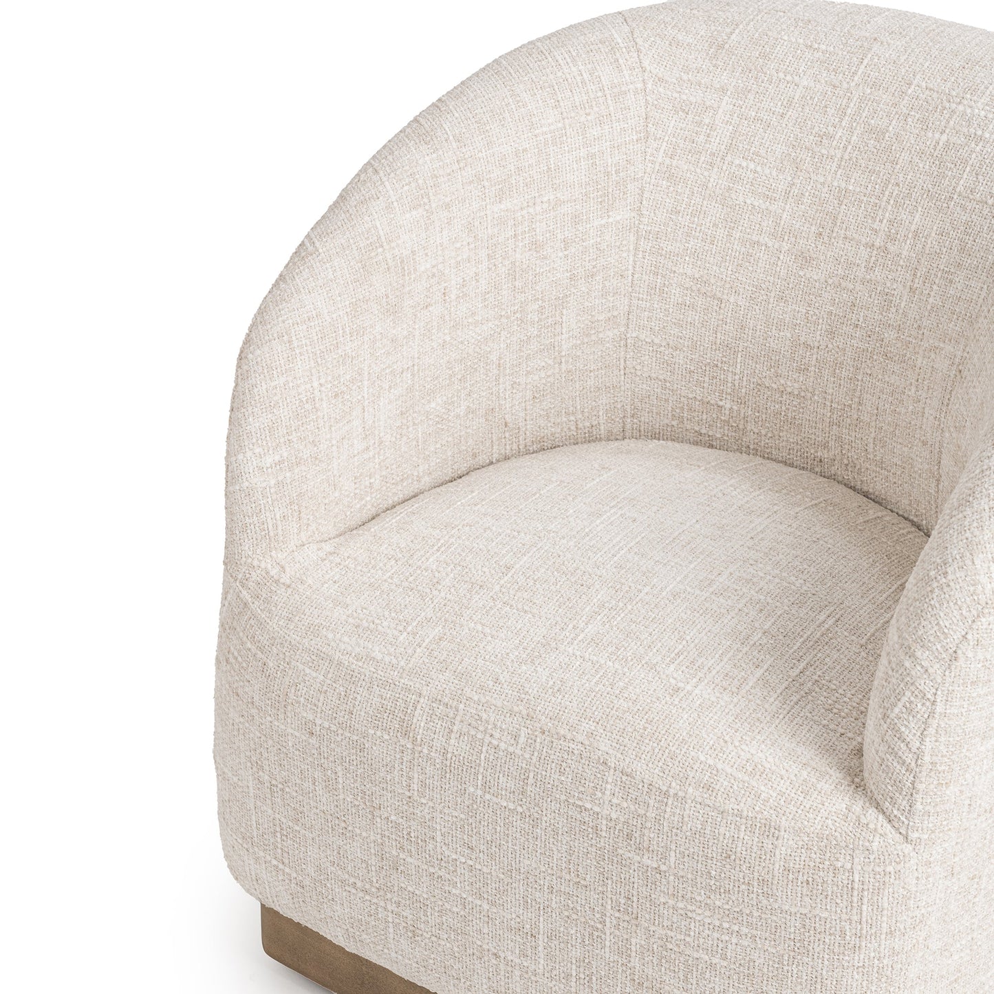 Diah Swivel Accent Chair Toasted Linen