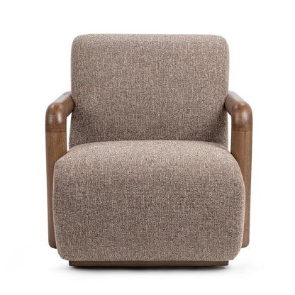 Warm Mocha 100% Polyester Accent Chair Welson Swivel Accent Chair Collection