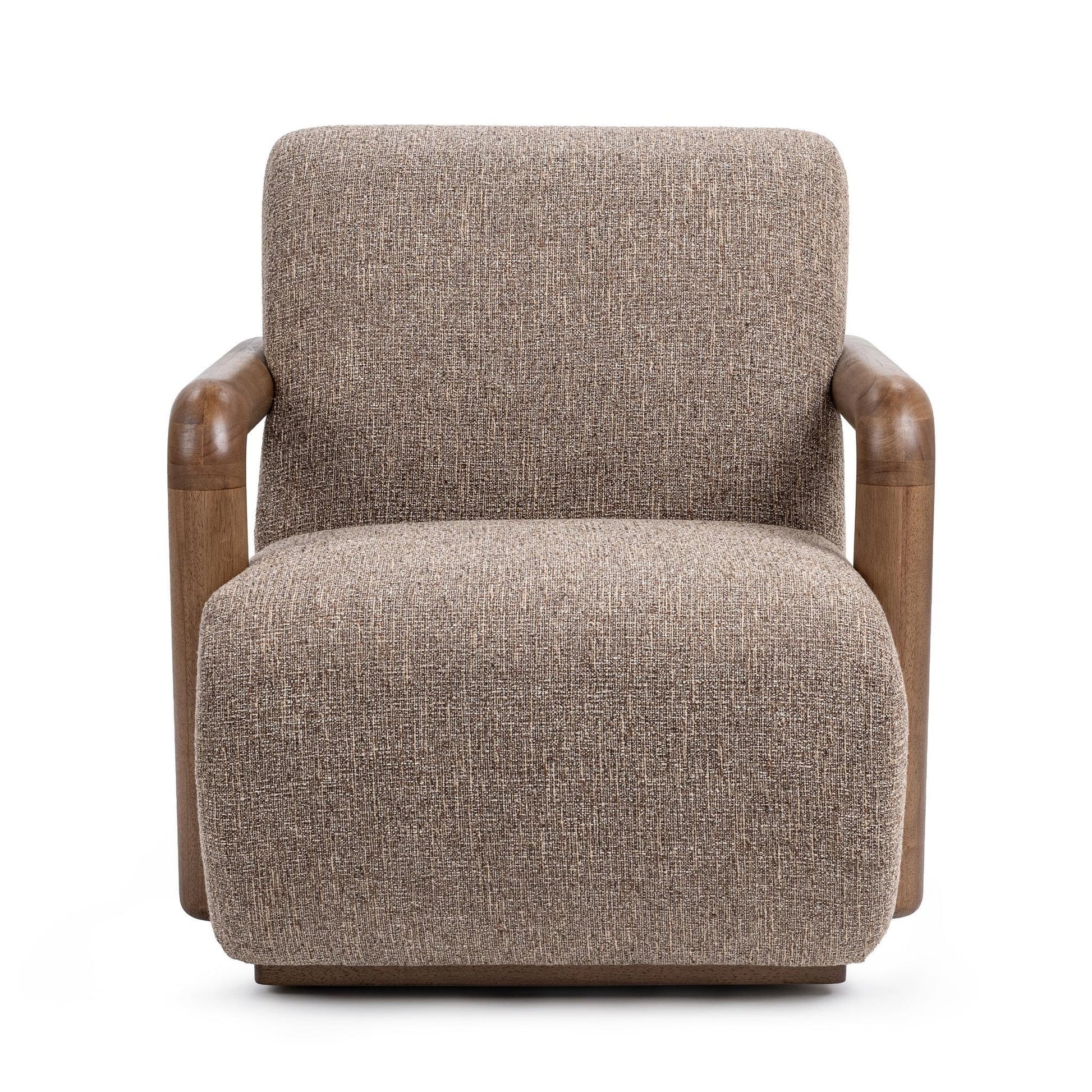 Welson Swivel Accent Chair Warm Mocha