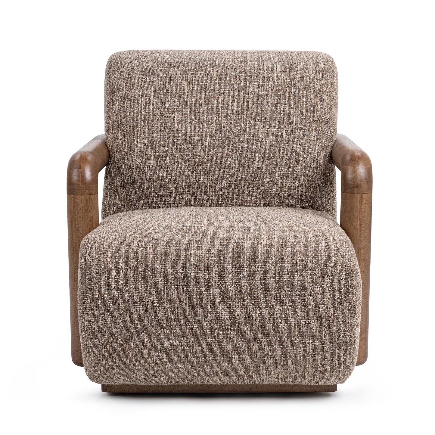 Warm Mocha 100% Polyester Accent Chair Welson Swivel Accent Chair Collection