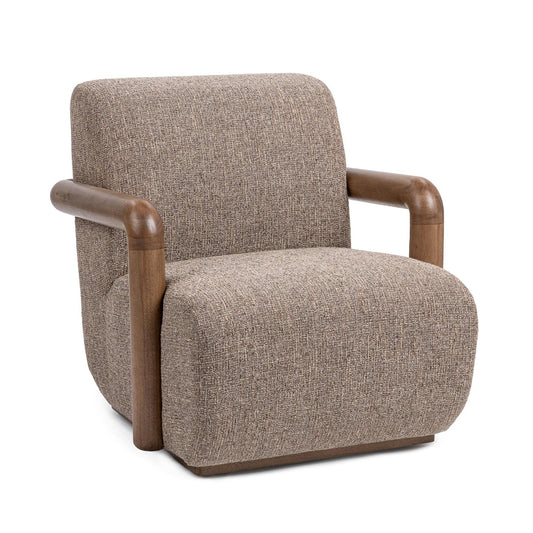 Welson Swivel Accent Chair Warm Mocha