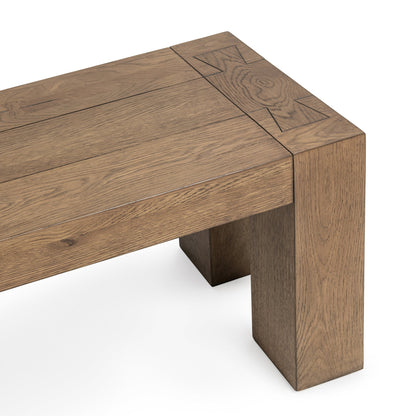 Café Brown Reclaimed Oak Dining Benche Bristol Bench Collection