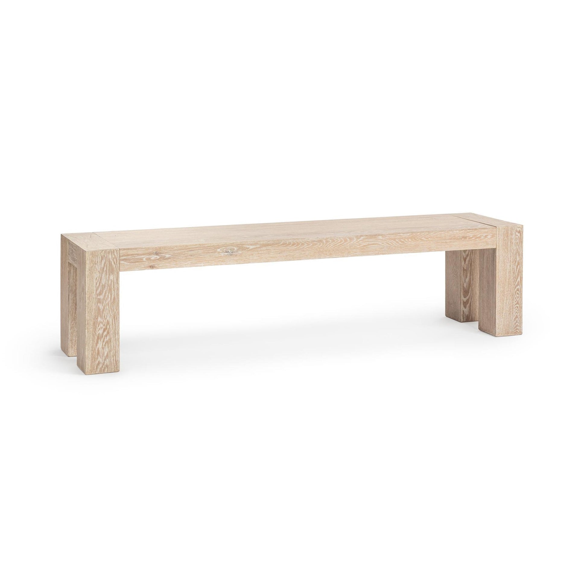 Aged Cream Reclaimed Oak Dining Benche Bristol Bench Collection