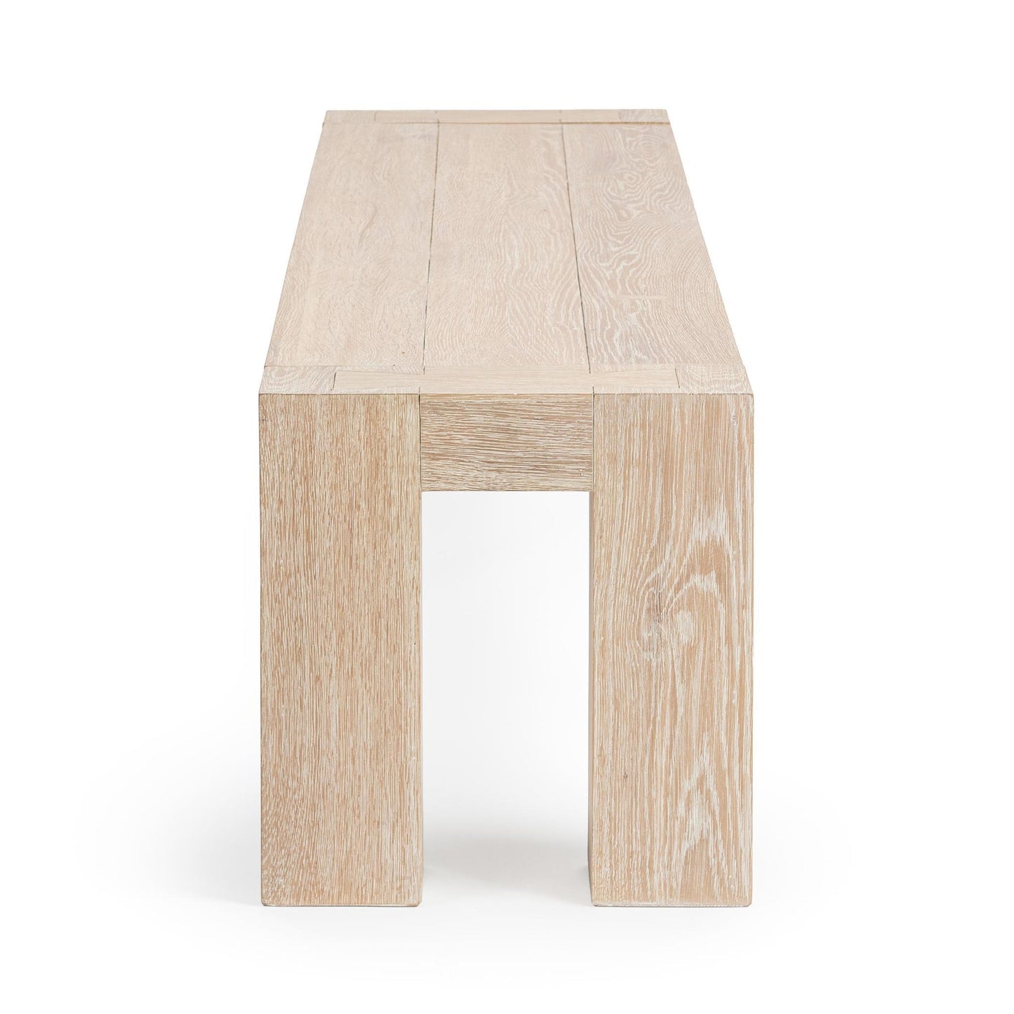 Aged Cream Reclaimed Oak Dining Benche Bristol Bench Collection