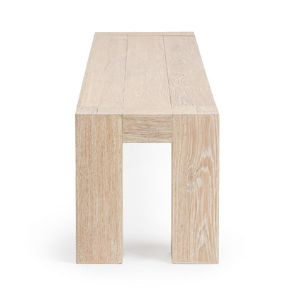 Aged Cream Reclaimed Oak Dining Benche Bristol Bench Collection