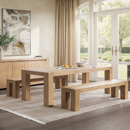 Coastal Haven Reclaimed Oak Dining Benche Bristol Bench Collection