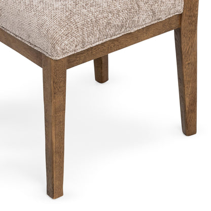 Mushroom Taupe 100% Polyester Dining Chair Arima Dining Chair Set of 2 Collection