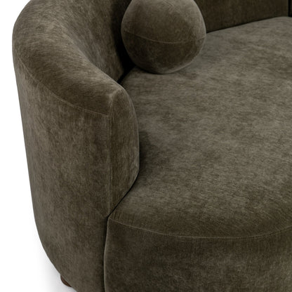 Olive Moss 100% Polyester Sofa Octavia 2 Piece Sectional Collection