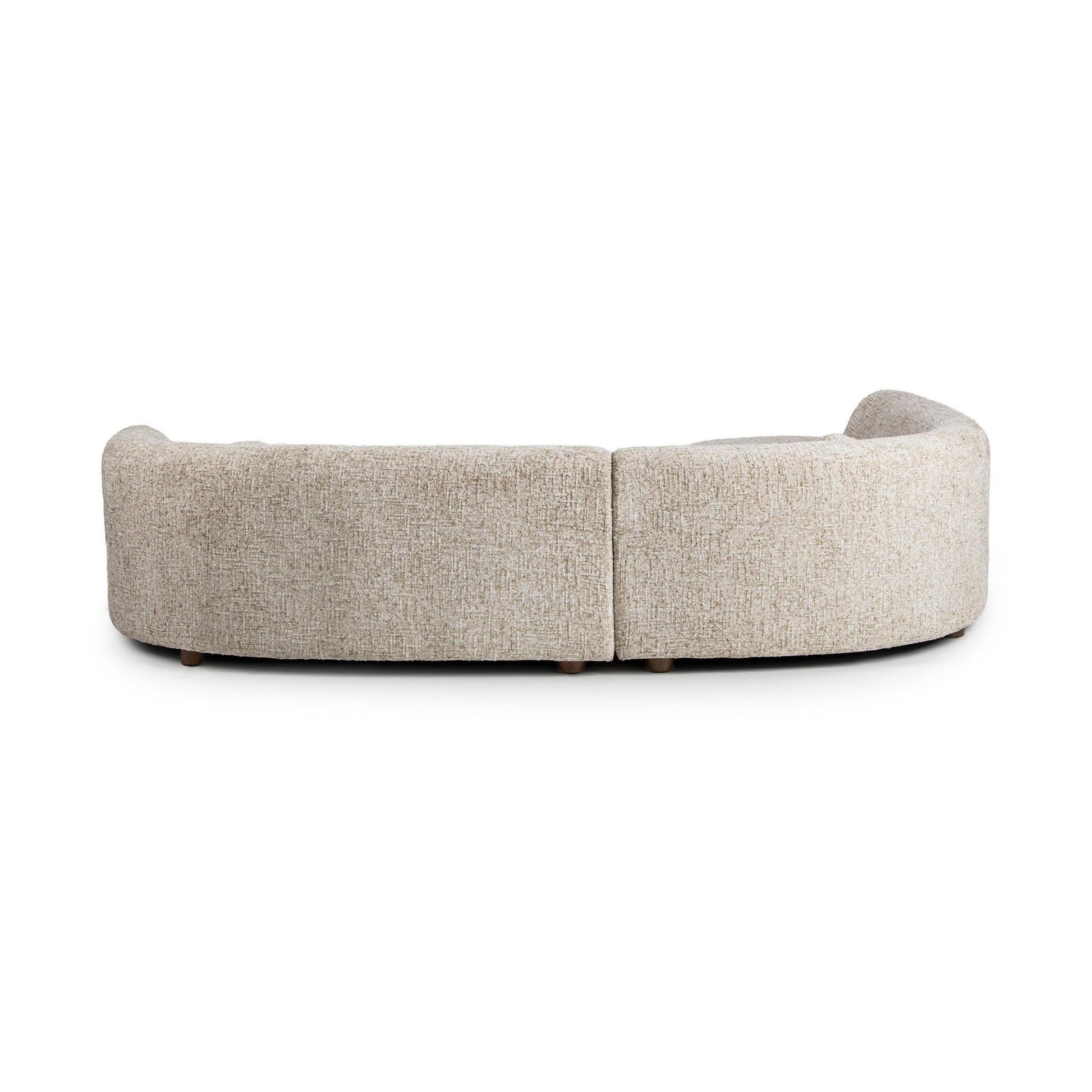 Frosty Oat 100% Polyester Sectional Concord 2 Piece Sectional Collection