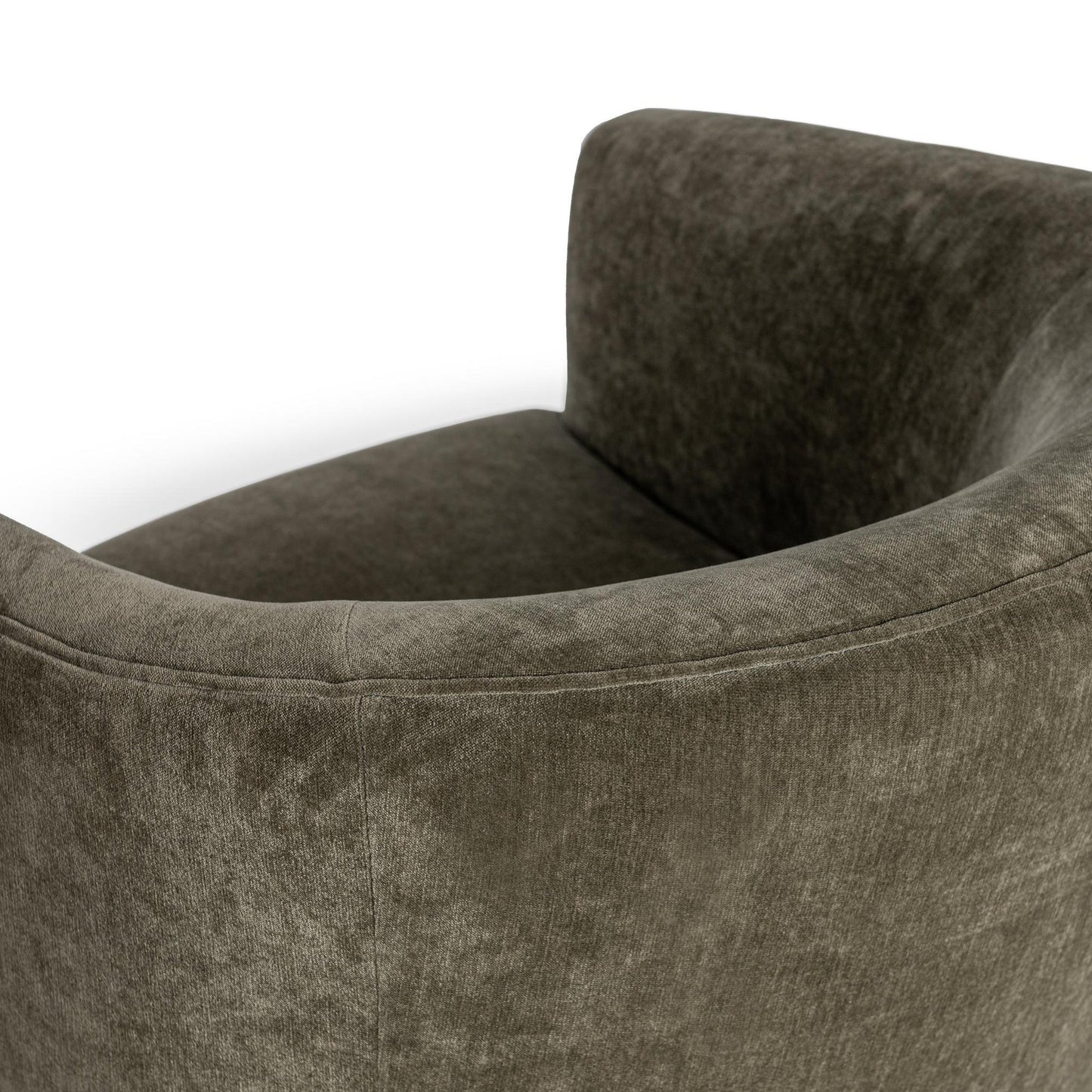 Olive Moss 100% Polyester Accent Chair Valencia Swivel Accent Chair Collection