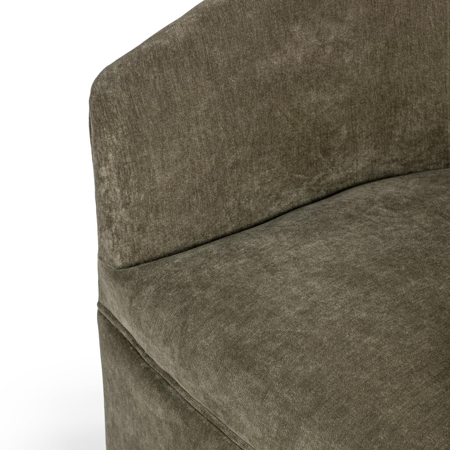 Olive Moss 100% Polyester Accent Chair Valencia Swivel Accent Chair Collection
