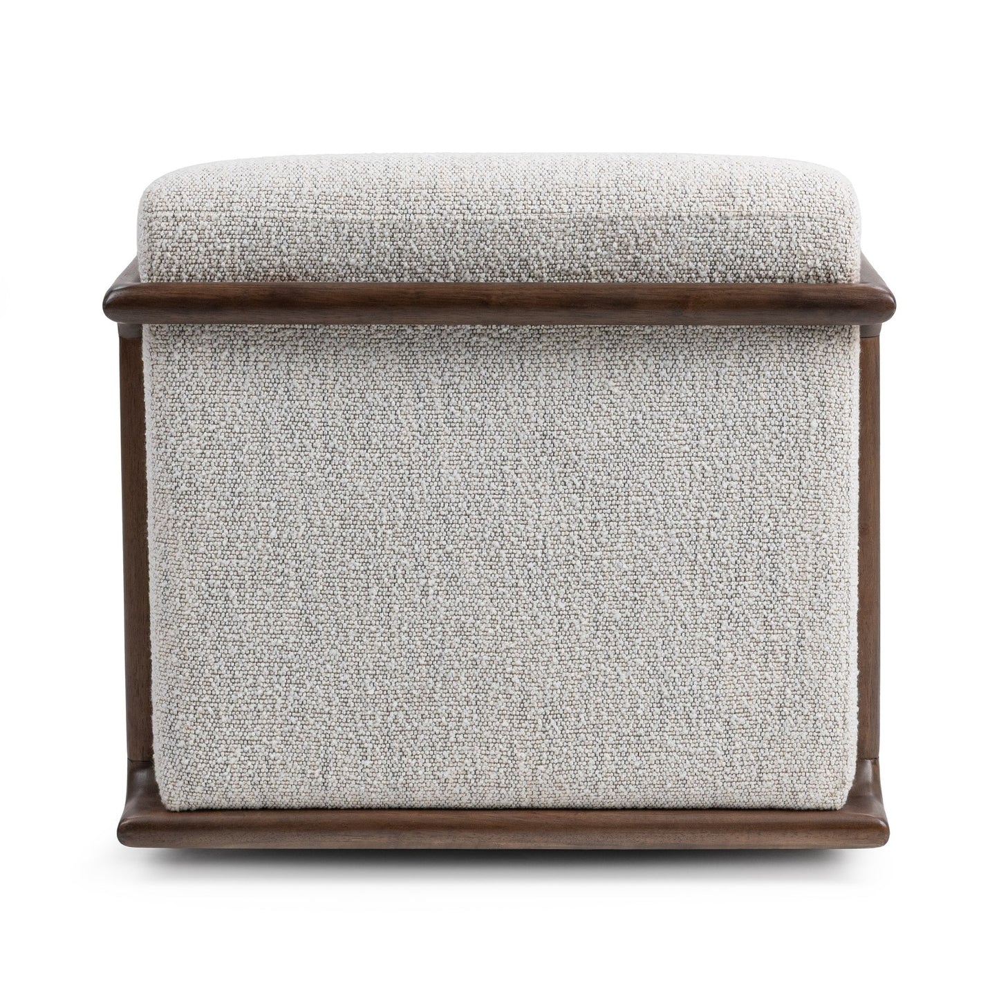 Ivory 100% Polyester Accent Chair Lucia Swivel Chair Collection