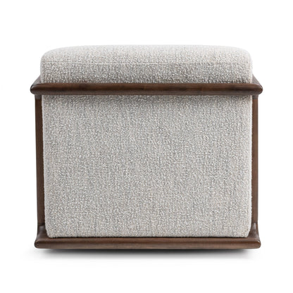 Ivory 100% Polyester Accent Chair Lucia Swivel Chair Collection