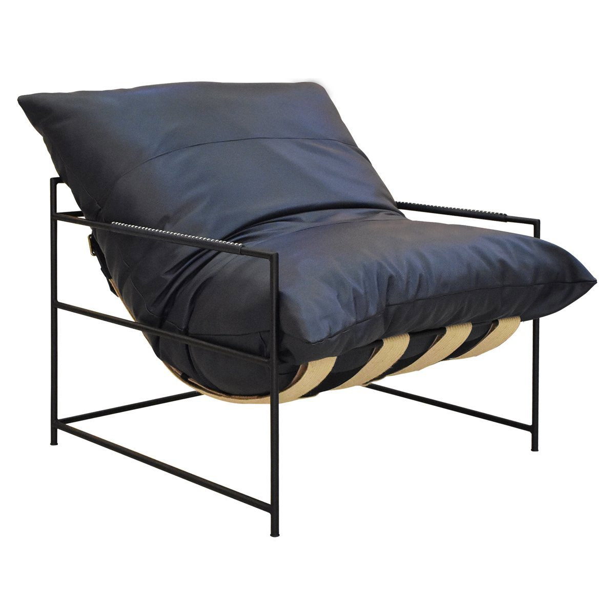 Indigo Top Grain Leather Accent Chair Palermo Accent Chair Collection