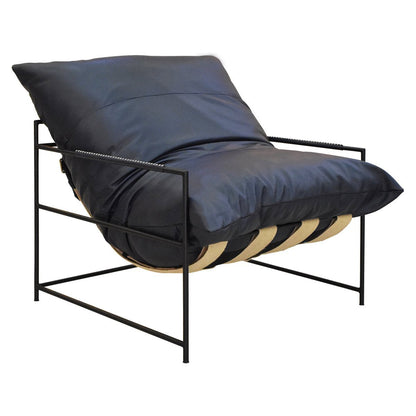 Indigo Top Grain Leather Accent Chair Palermo Accent Chair Collection