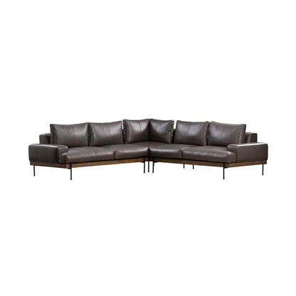 Storm Top Grain Leather Sectional Largo 3 Piece Sectional Collection