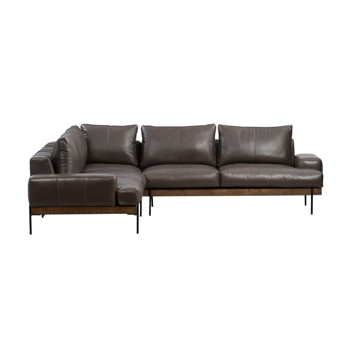 Storm Top Grain Leather Sectional Largo 3 Piece Sectional Collection