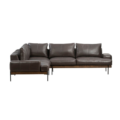 Storm Top Grain Leather Sectional Largo 3 Piece Sectional Collection