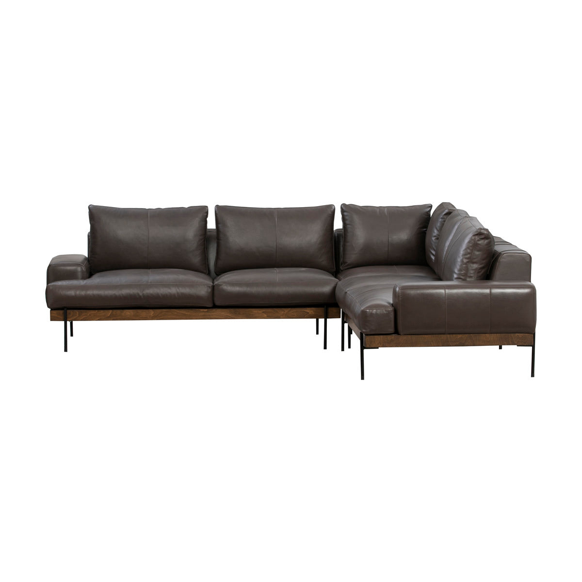 Storm Top Grain Leather Sectional Largo 3 Piece Sectional Collection