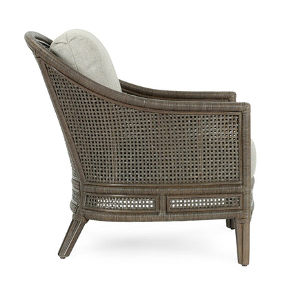 Pearl Gray/Oatmeal Accent Chair Jasmin Accent Chair Collection